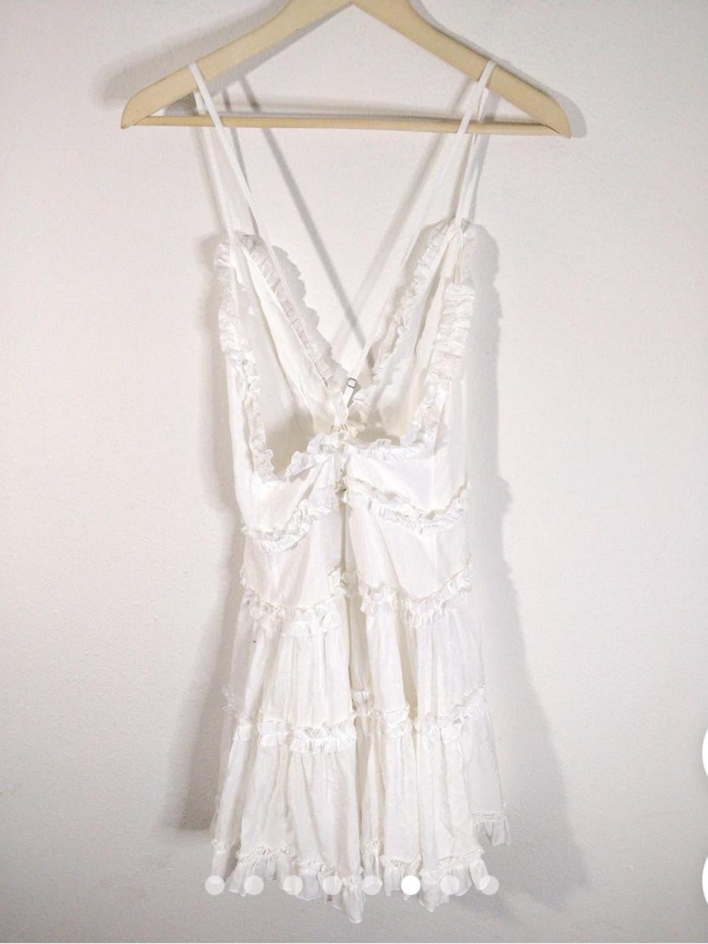 Princess Polly White Ruffled Mini Dress - Picture 3 of 3